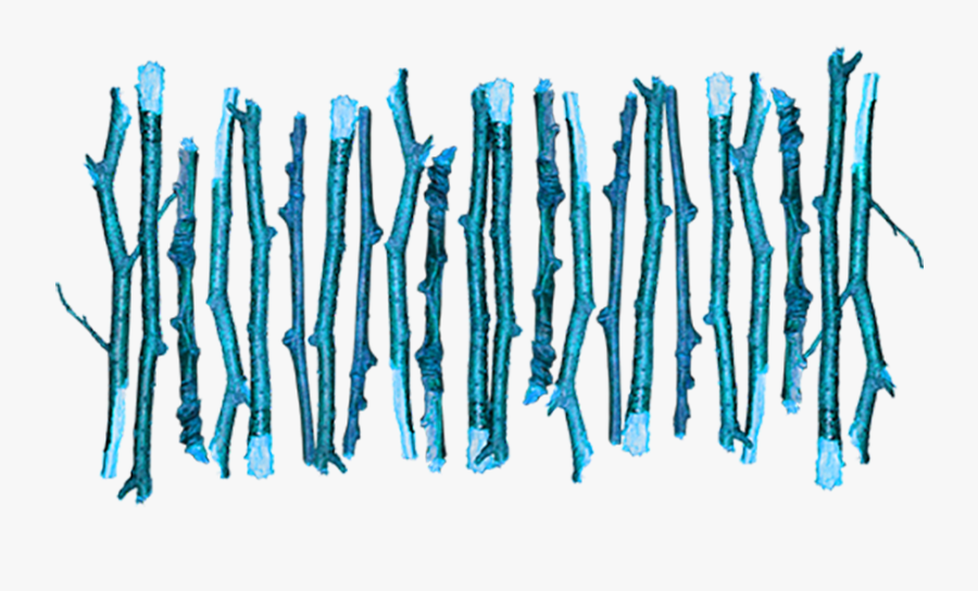 Wattle Fence Clip Art - Blue Fence Transparent, Transparent Clipart