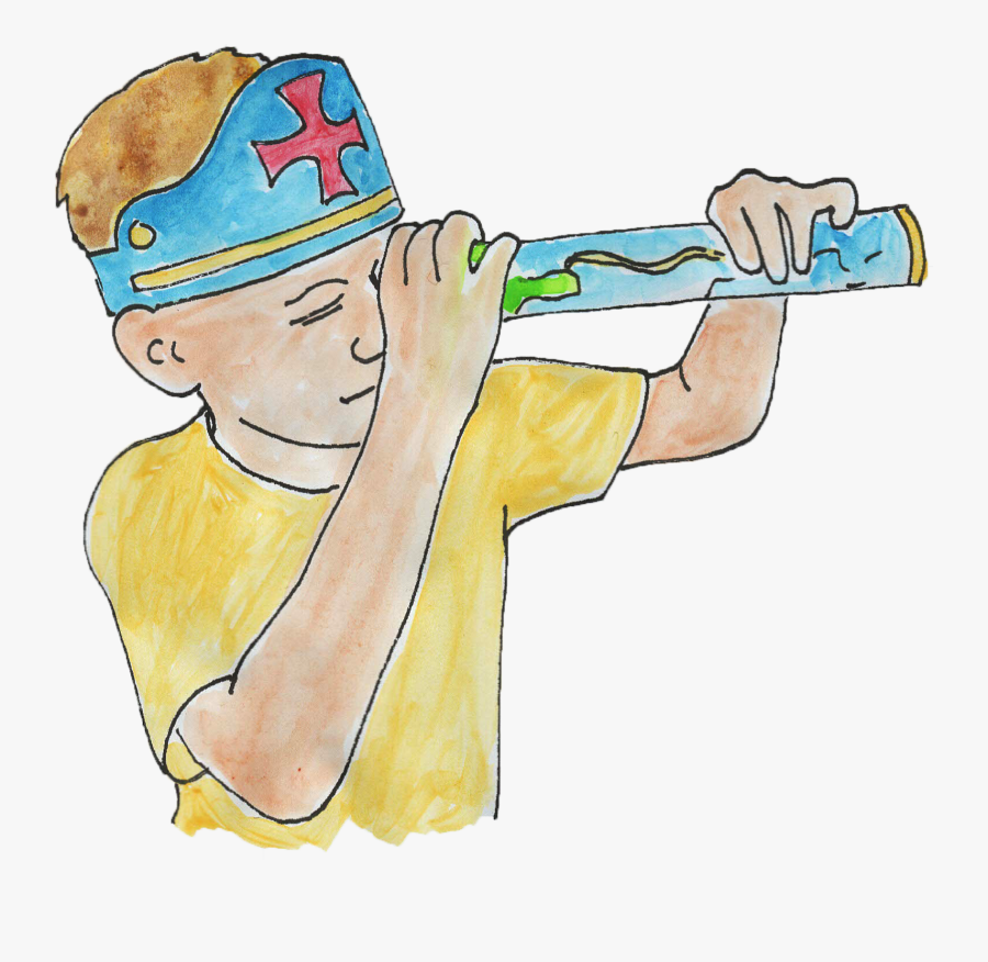 Child In A Christopher Columbus Themed Paper Hat And, Transparent Clipart