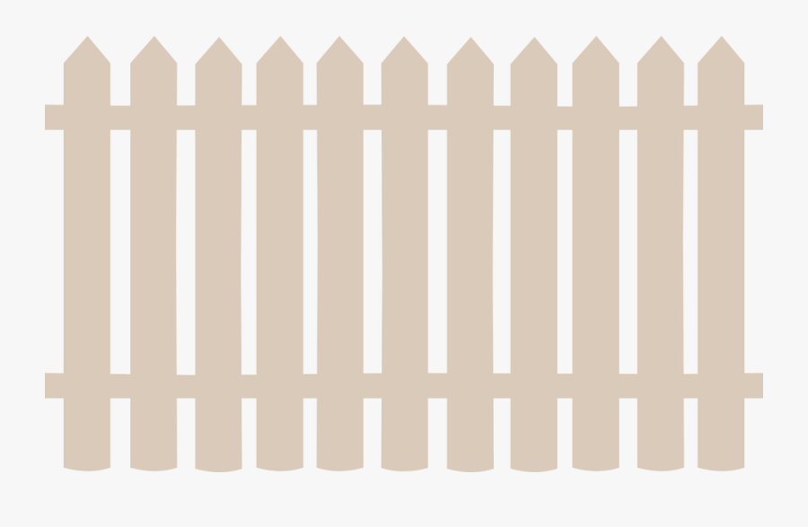 Fence Wooden Barrier - White Fence Vector Png, Transparent Clipart