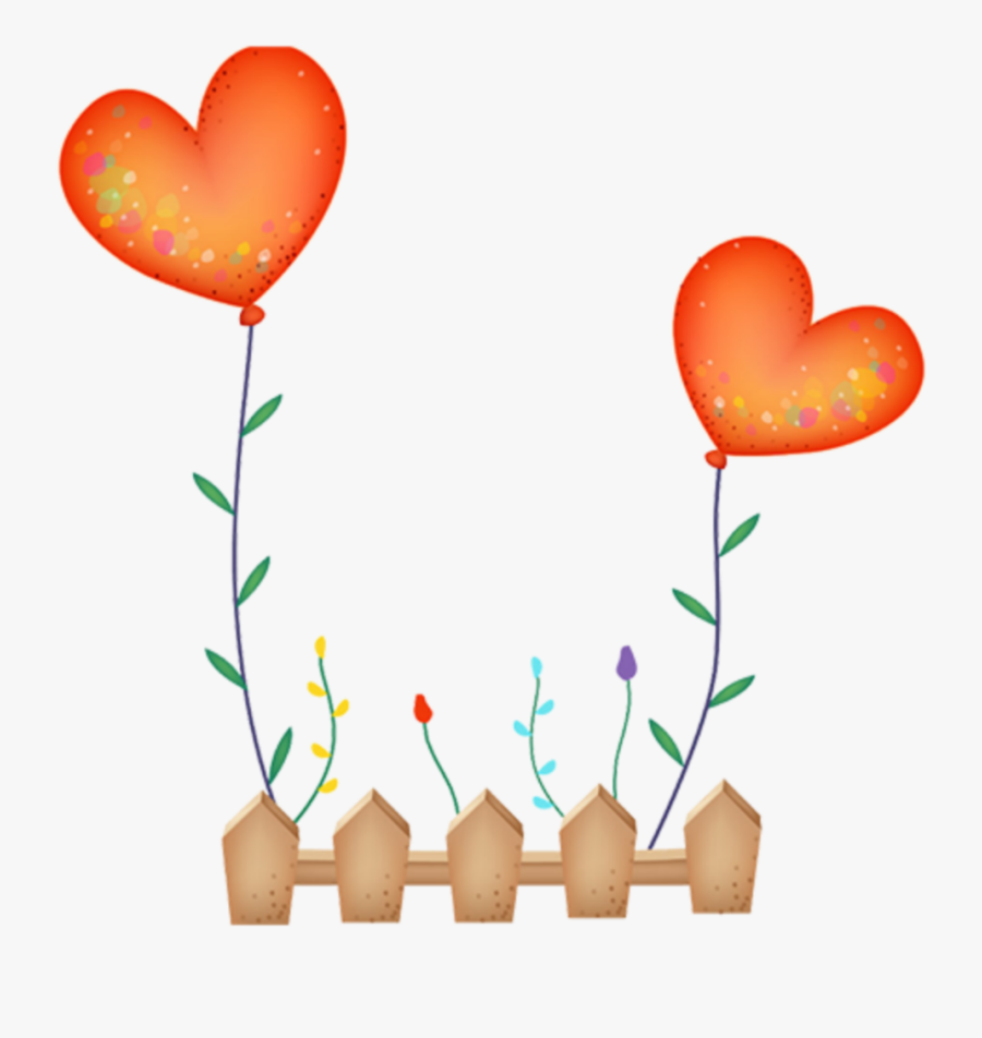 #ftestickers #clipart #fence #flowers #hearts #cute - Love Wallpaper For Nokia 5233, Transparent Clipart