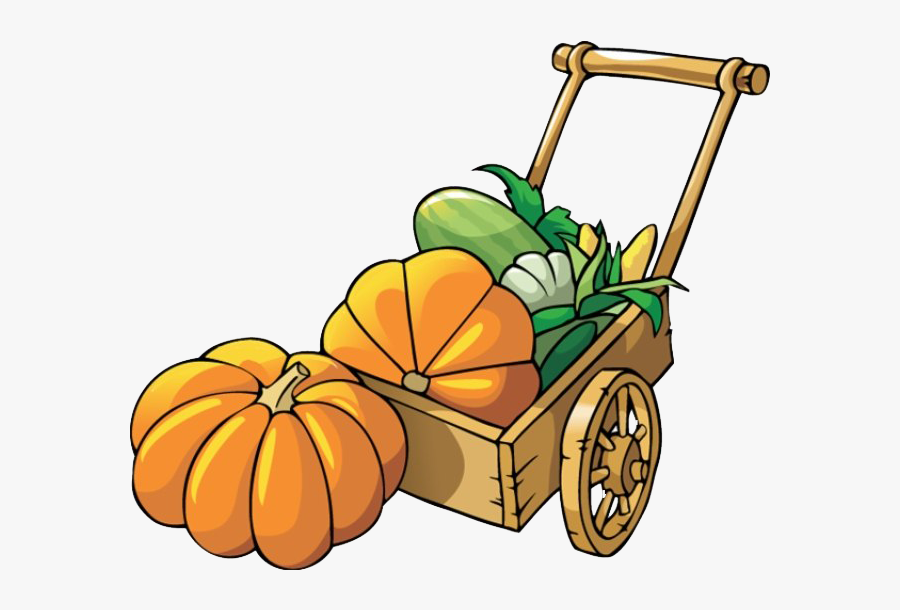 Wooden Cart Full Of Pumpkins Clip Art - Free Clipart Pumpkin Patch, Transparent Clipart