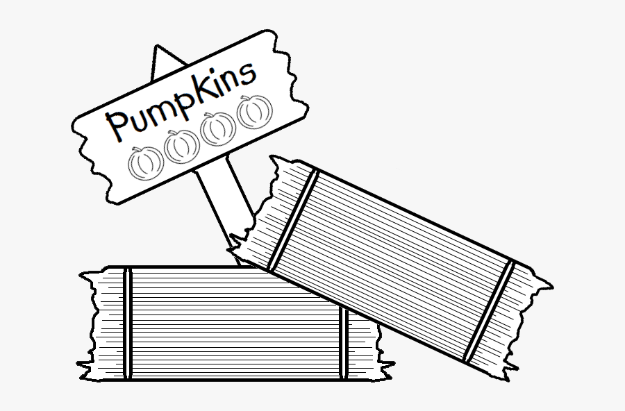 Black And White Pumpkin Patch Clipart, Transparent Clipart