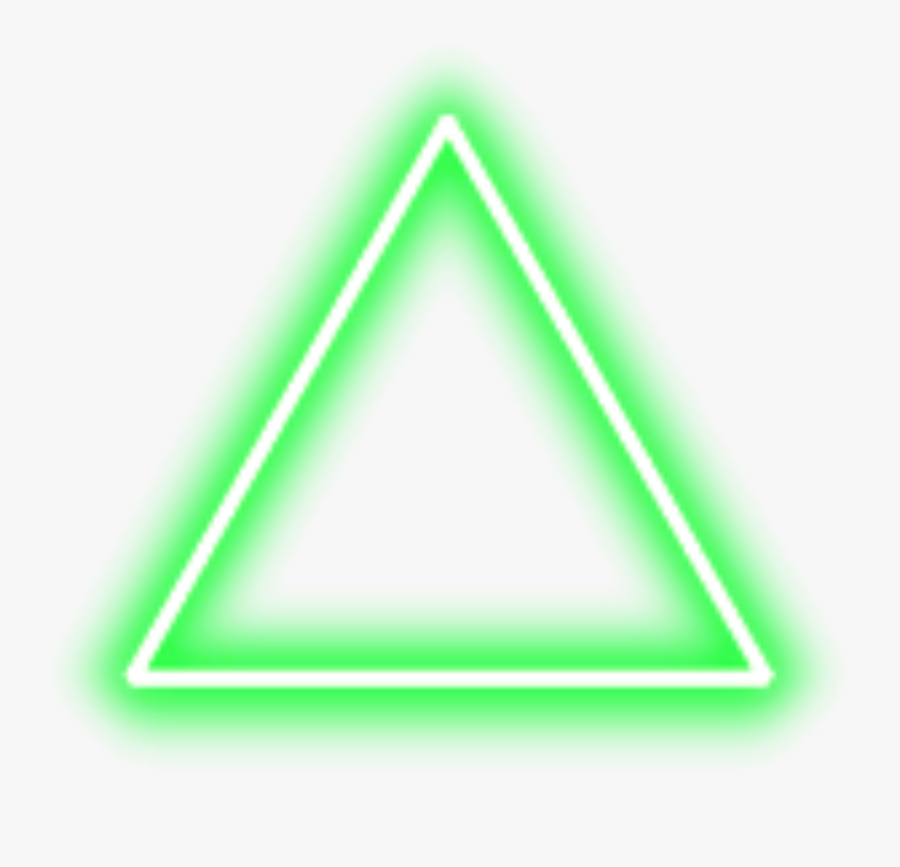 Neon Triangle Png, Transparent Clipart
