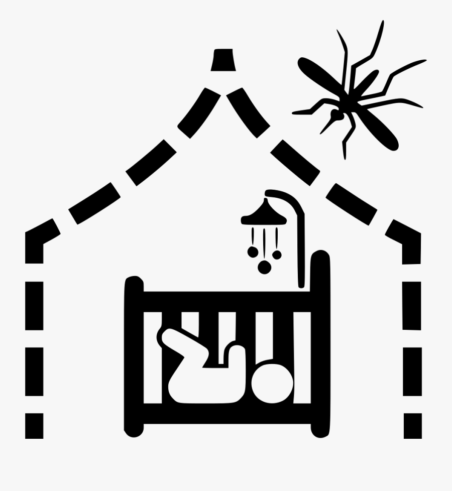 Transparent Baby Crib Clipart - Mosquito Net Icon Png, Transparent Clipart