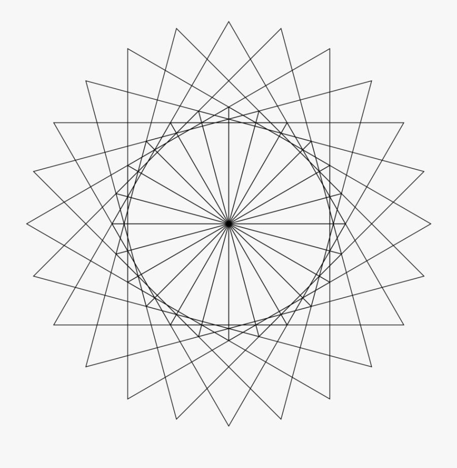 Star Polygon 20 6, Transparent Clipart