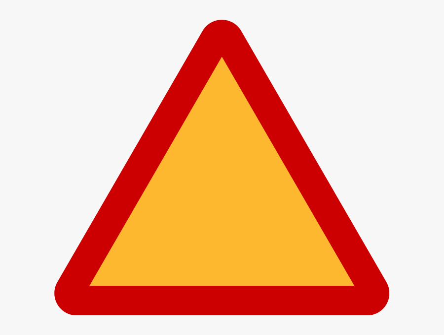 Caution Clipart Triangle - Red And Yellow Triangle Sign Meaning, Transparent Clipart