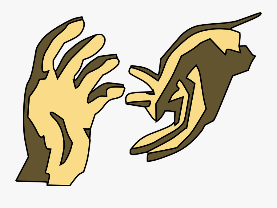 Hands Gesture People - Helping Hands Clip Art, Transparent Clipart