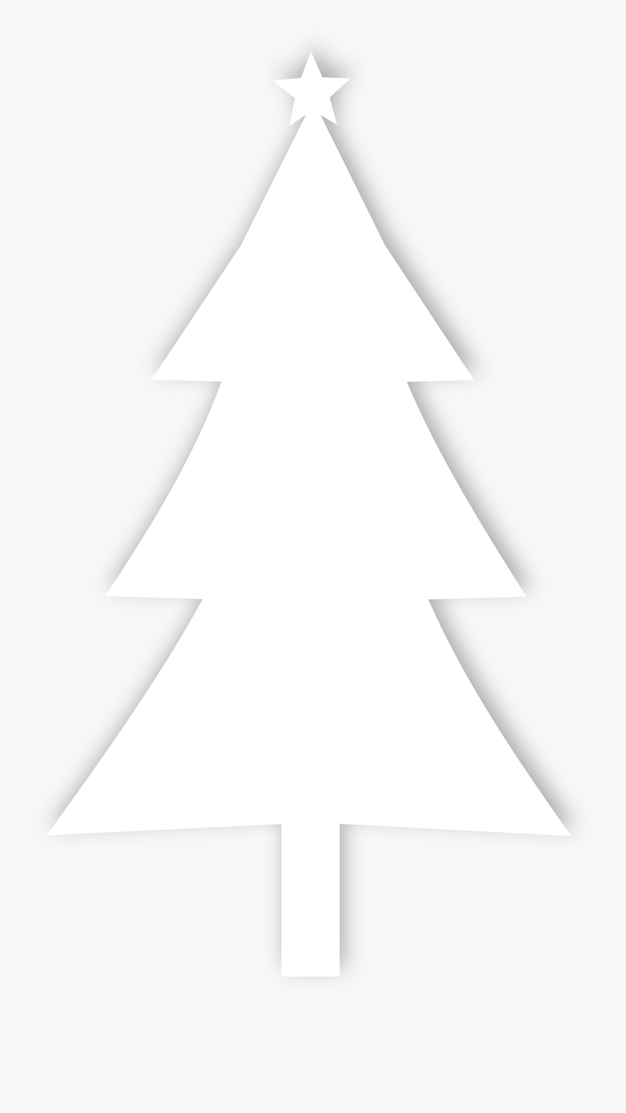 Christmas Tree Silhouette Image Free - Christmas Tree, Transparent Clipart