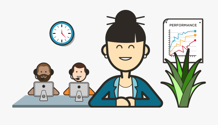 Call Services Voisys Inc - Call Center Agent And Customer Png, Transparent Clipart