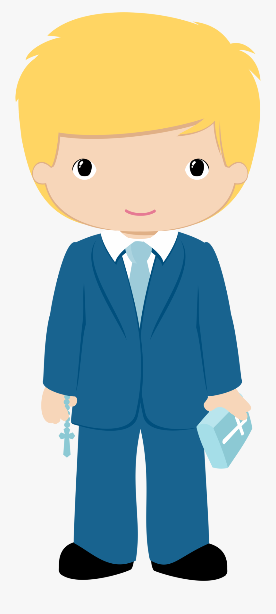 De Ni Os En - First Communion Boy Vector, Transparent Clipart