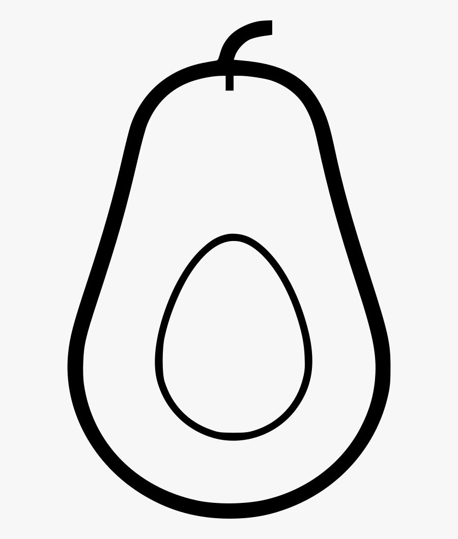 Avocado Svg Png Icon Free Download Onlinewebfonts - Avocado Easy To Draw, Transparent Clipart