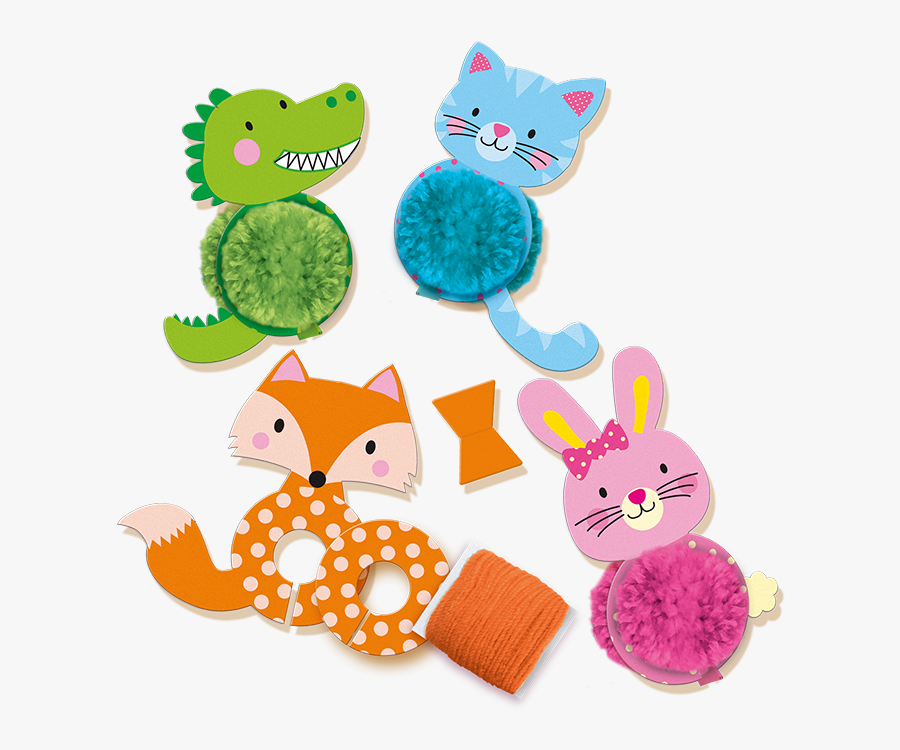 Pom Pom Animals - Animalitos Con Pompones De Lana, Transparent Clipart