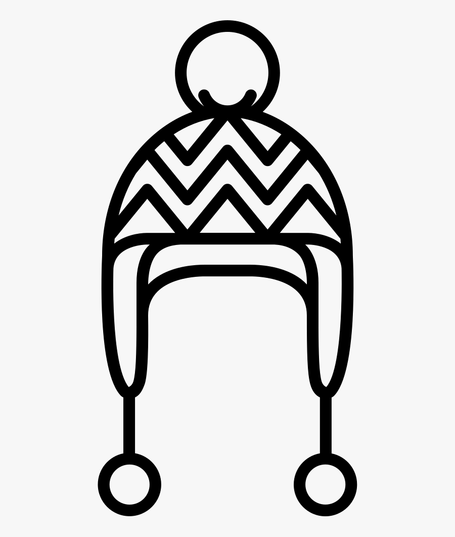 Knit Hat With Pom Pom - Knit Hat Icon Png, Transparent Clipart