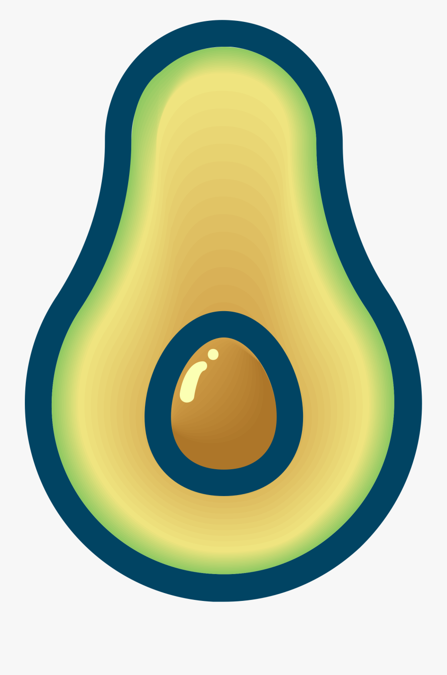 Avocado, Transparent Clipart