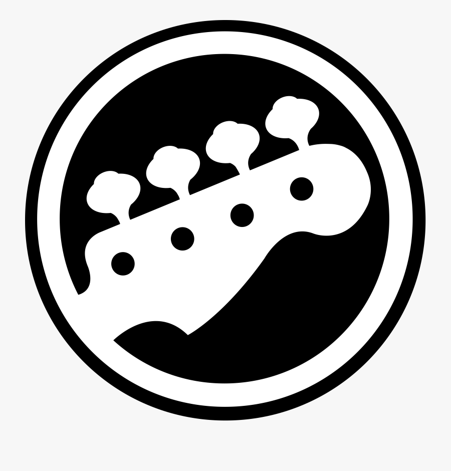 Bass Guitar Logo Png, Transparent Clipart