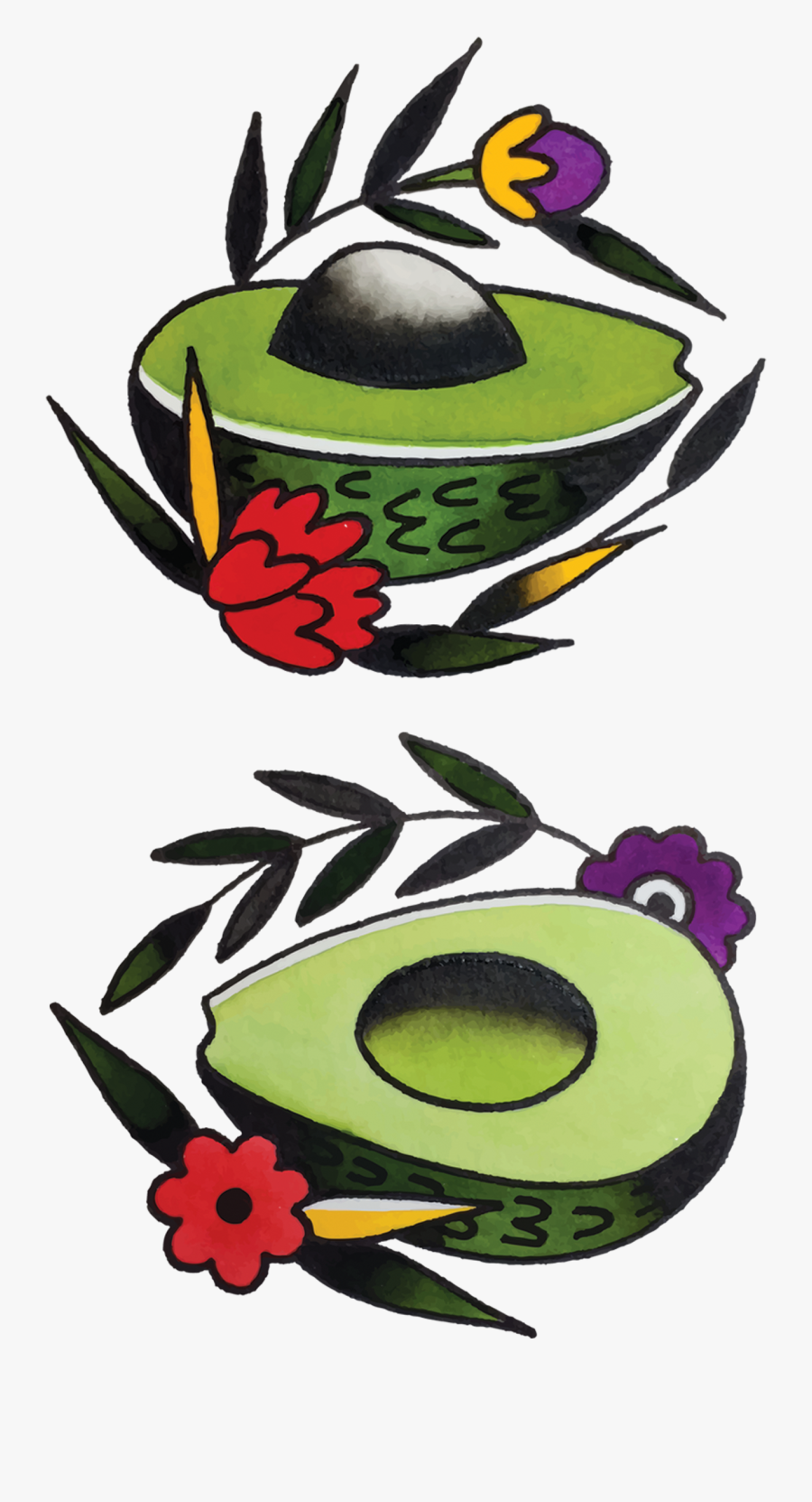 Tatuaje De Aguacates, Transparent Clipart