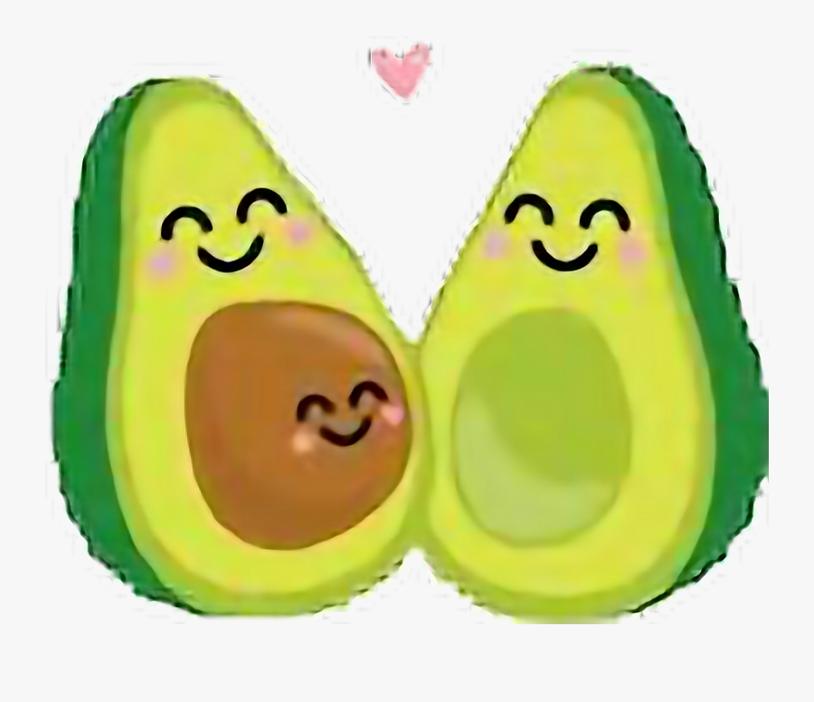 #cute #couple #avocado #avocados #sweet #art #pixelart - Avocado Baby Clip Art, Transparent Clipart