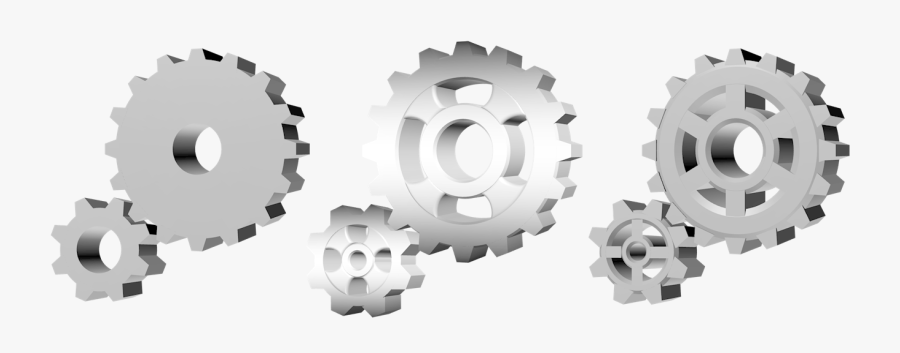 Gears Clipart 3d Gear - Gear 3d Png, Transparent Clipart