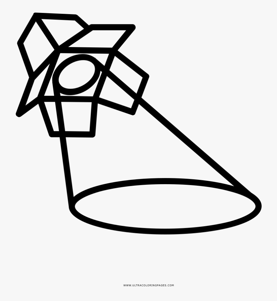 Spotlight Coloring Page - Show Room Icon Png, Transparent Clipart