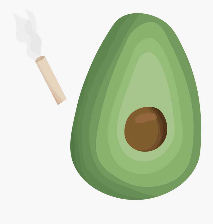 Avocado - Circle, Transparent Clipart