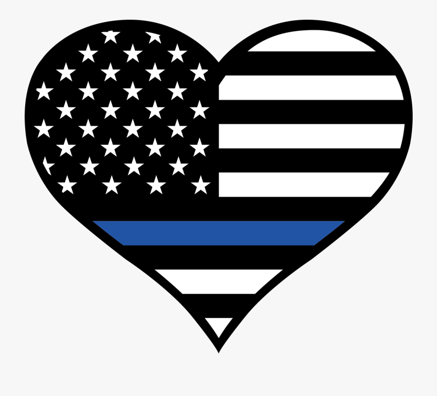 Download Thin Blue Line Heart Thin Blue Line Heart Svg Free Transparent Clipart Clipartkey