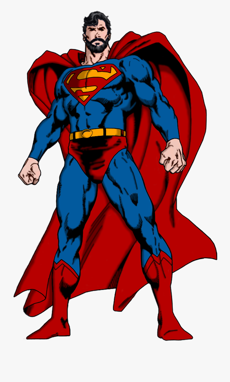 Superman Cleaned Up With Photoshop - Superman, Transparent Clipart