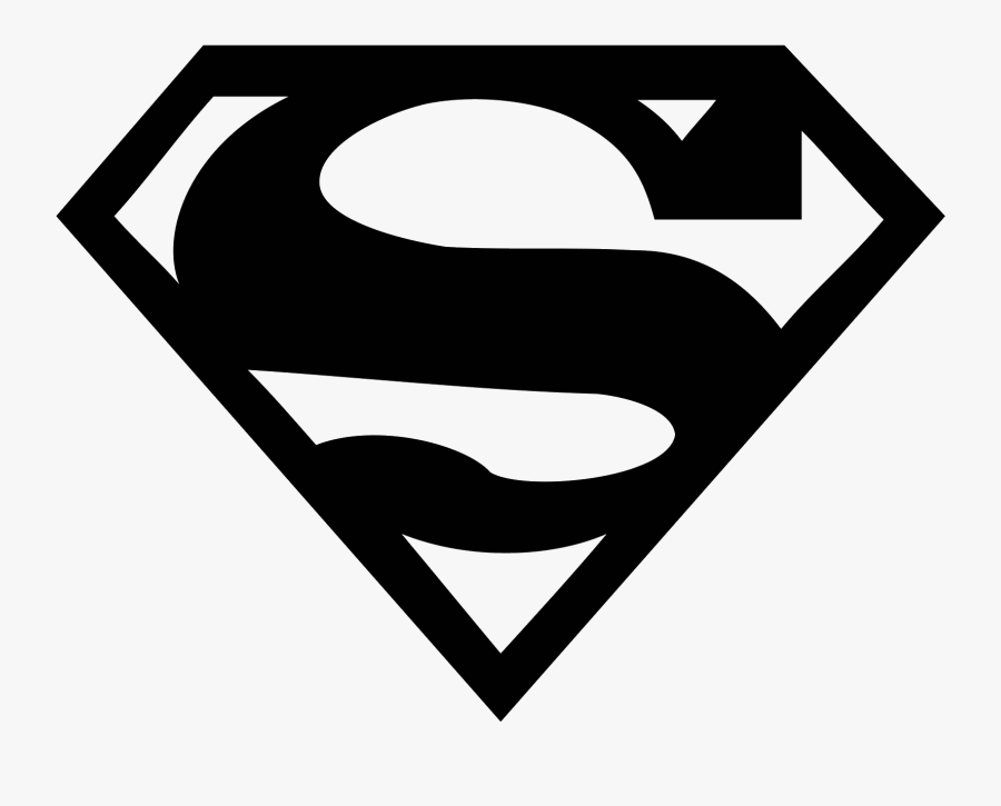 Fictional League,superman,clip Art,graphics,black And - Superman Logo Silhouette, Transparent Clipart