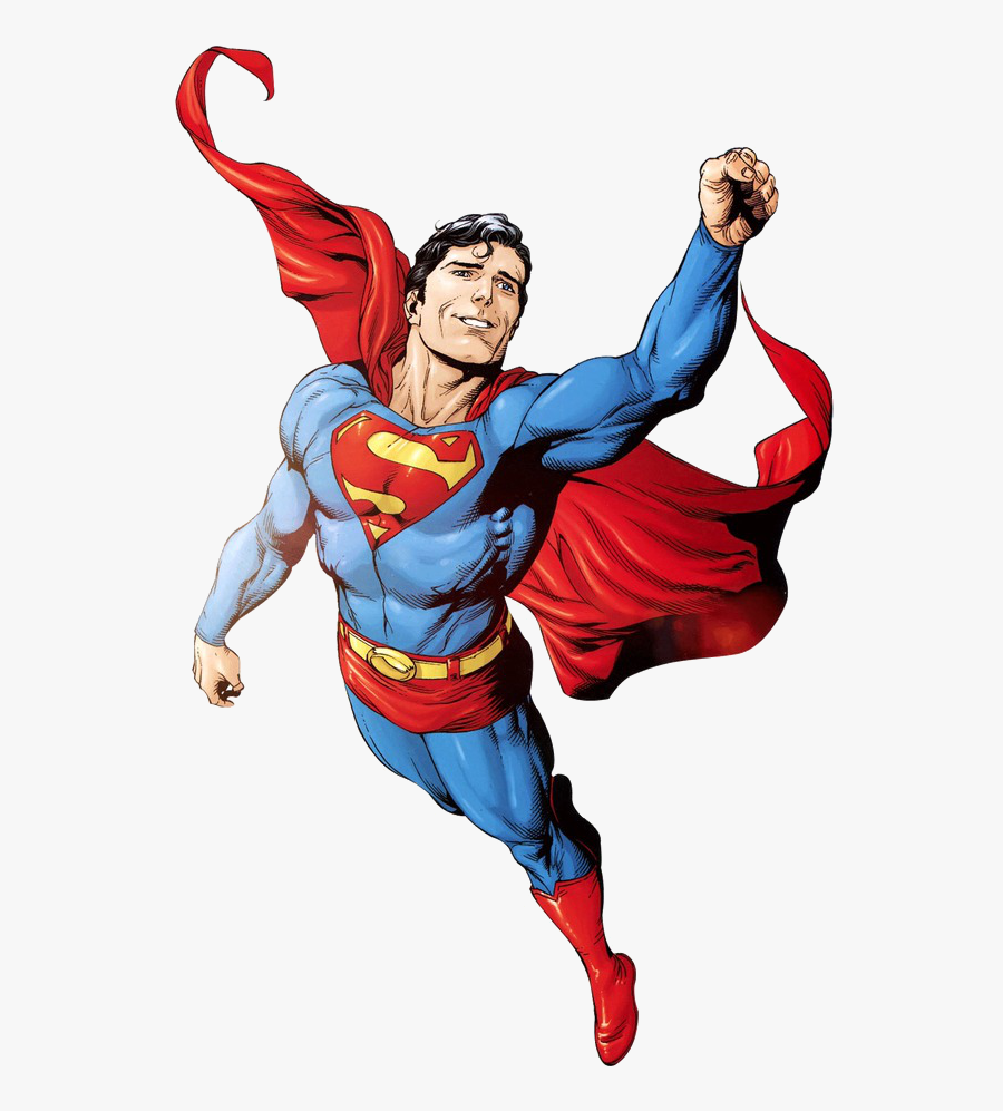 Superman Comic, Transparent Clipart