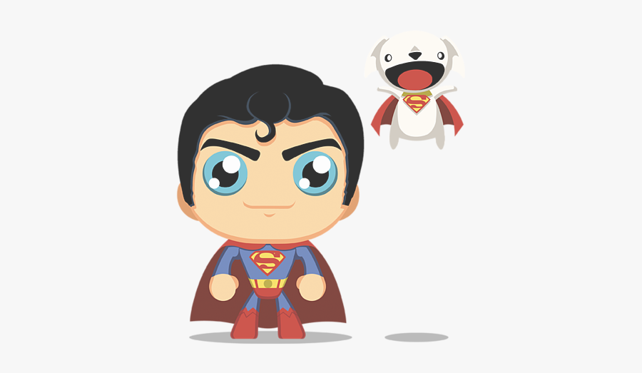Superman Cute, Transparent Clipart