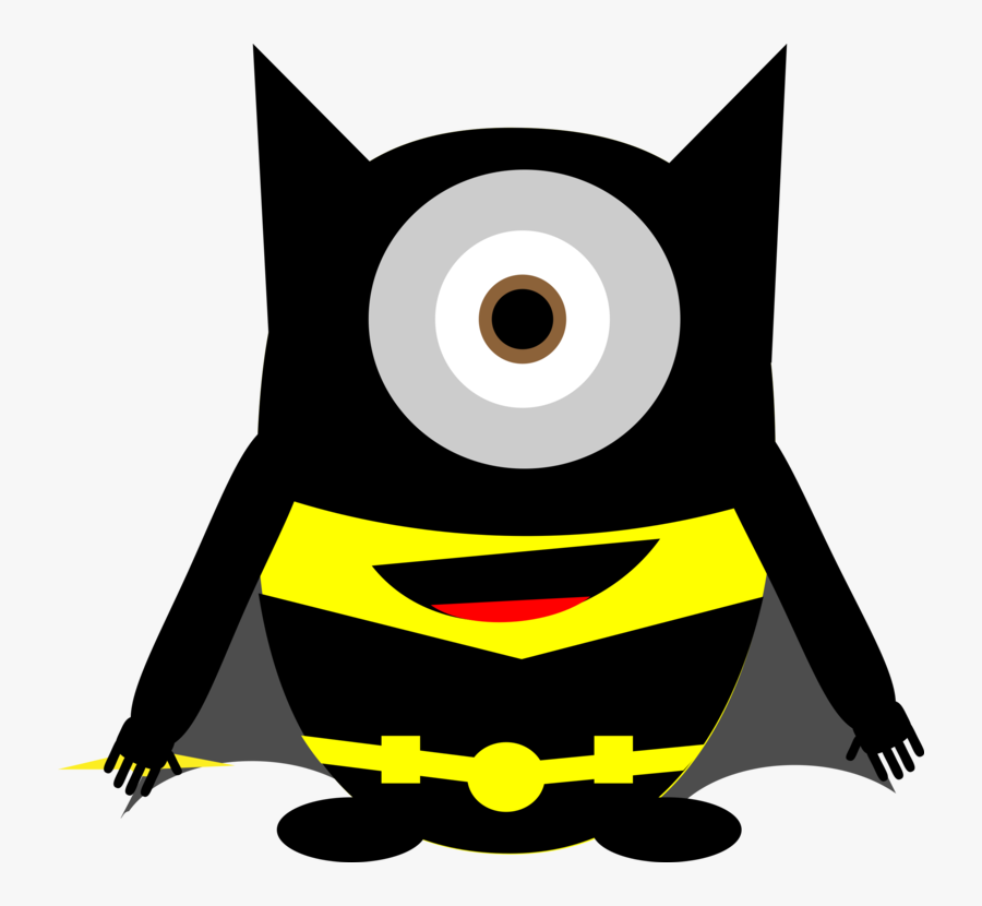 Yellow,fictional Character,artwork - Minion Superhero, Transparent Clipart