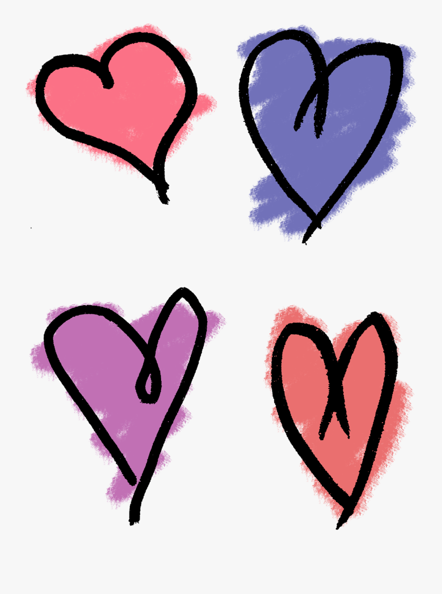 Heart Drawing Clip Art - Hand Drawn Love Heart, Transparent Clipart