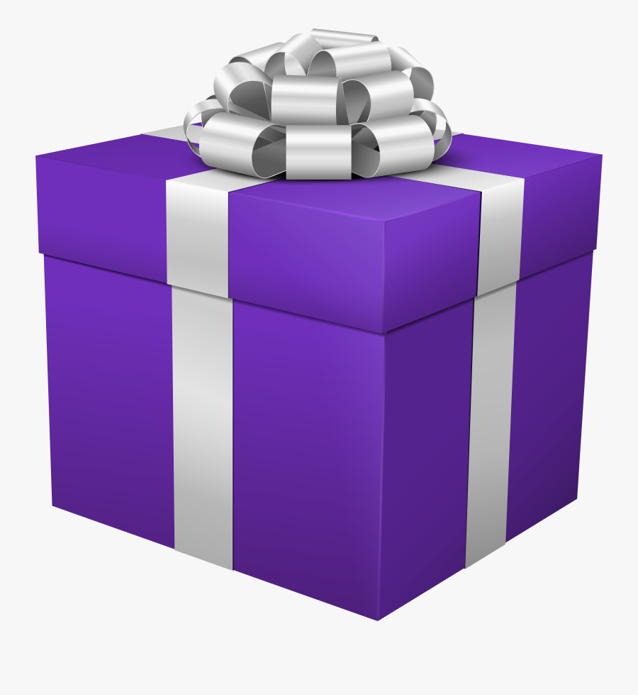 Gift Box Purple Png Clip Art Image, Transparent Clipart