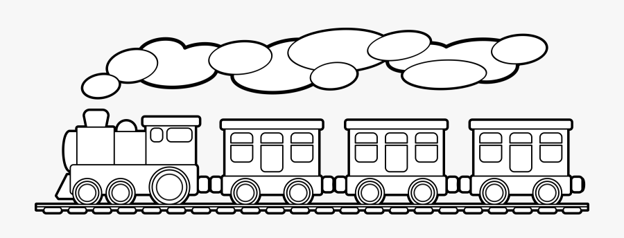 Toy Trains & Train Sets Drawing Solar-powered Calculator - Outline Picture Of Train, Transparent Clipart