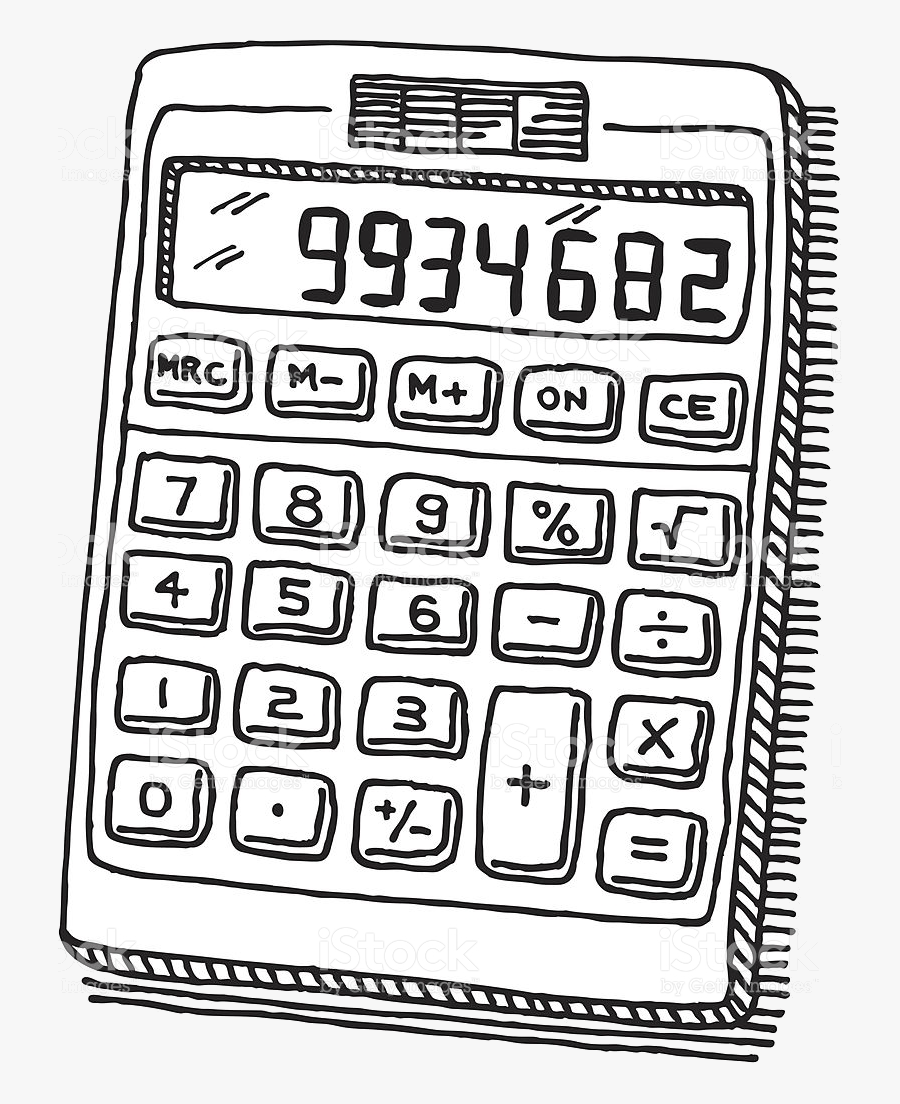 Calculator Clipart Black And White Transparent Png Calculator