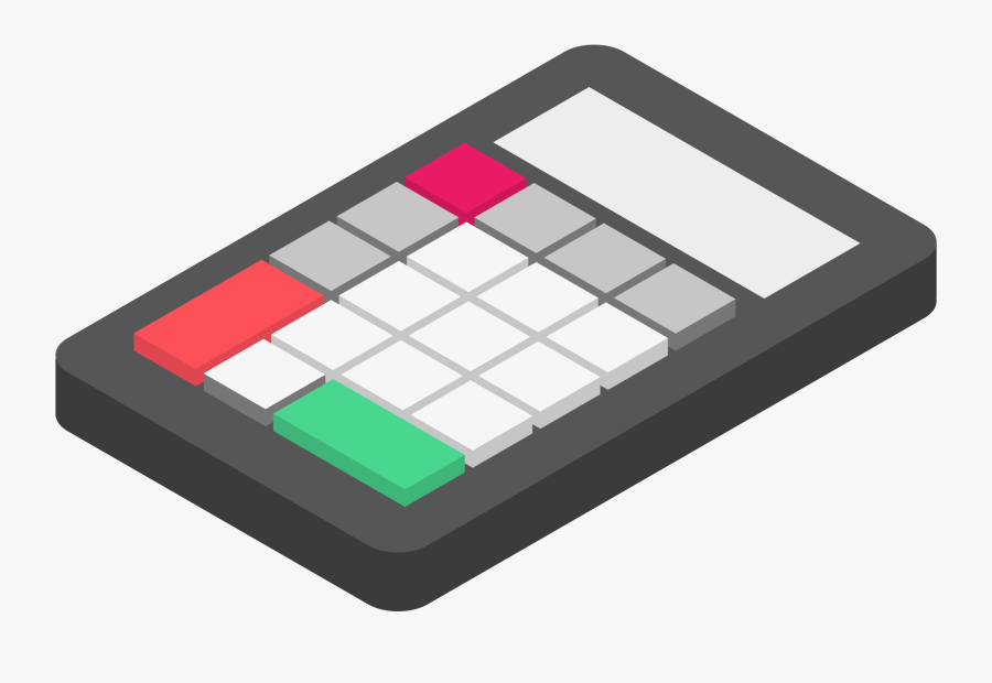 Everyday Life Leisure Calculator Png And Vector Image - Illustration, Transparent Clipart