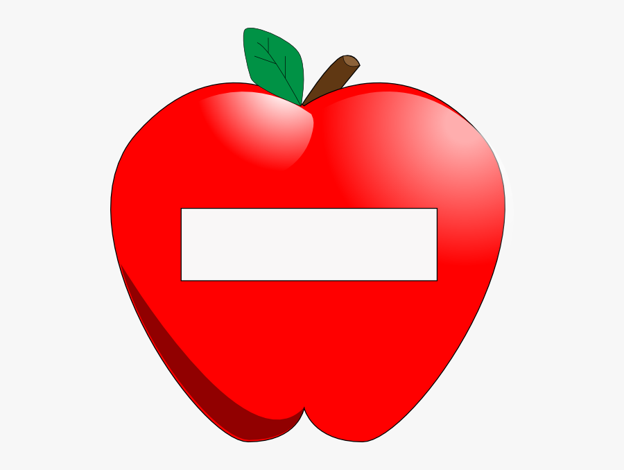 Name Tag Apple, Transparent Clipart