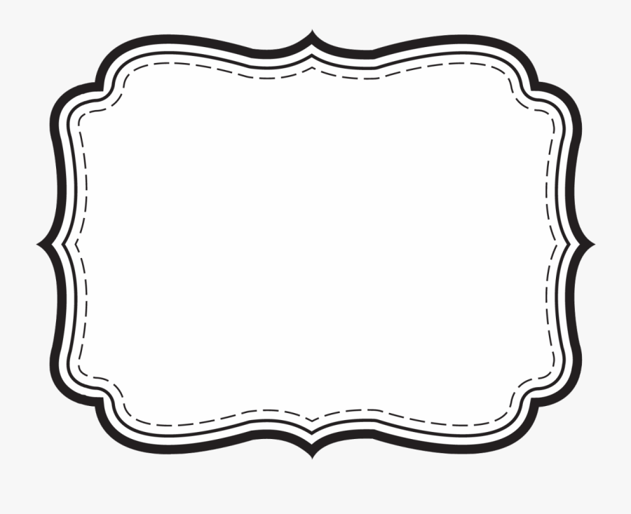 Tag Clipart Black And White - Black And White Label Clipart, Transparent Clipart