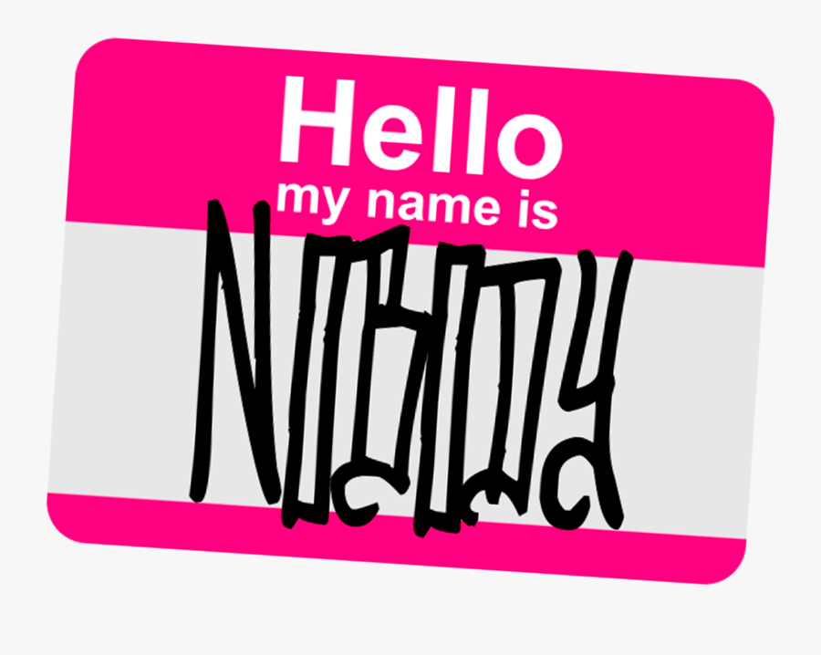"el Primer Teaser De Hello, My Name - Hello My Name Is Svg, Transparent Clipart