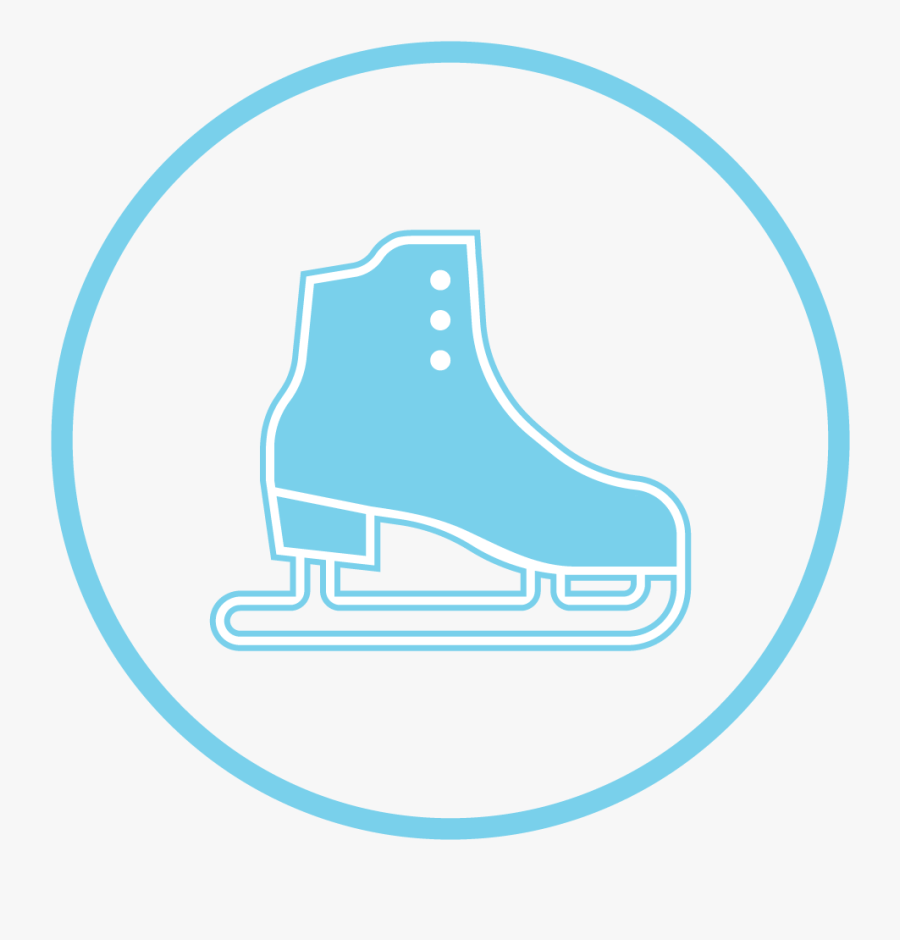 Footwear,figure Skate,ice Skate,ice Hockey Art,ice - Figure Skate, Transparent Clipart