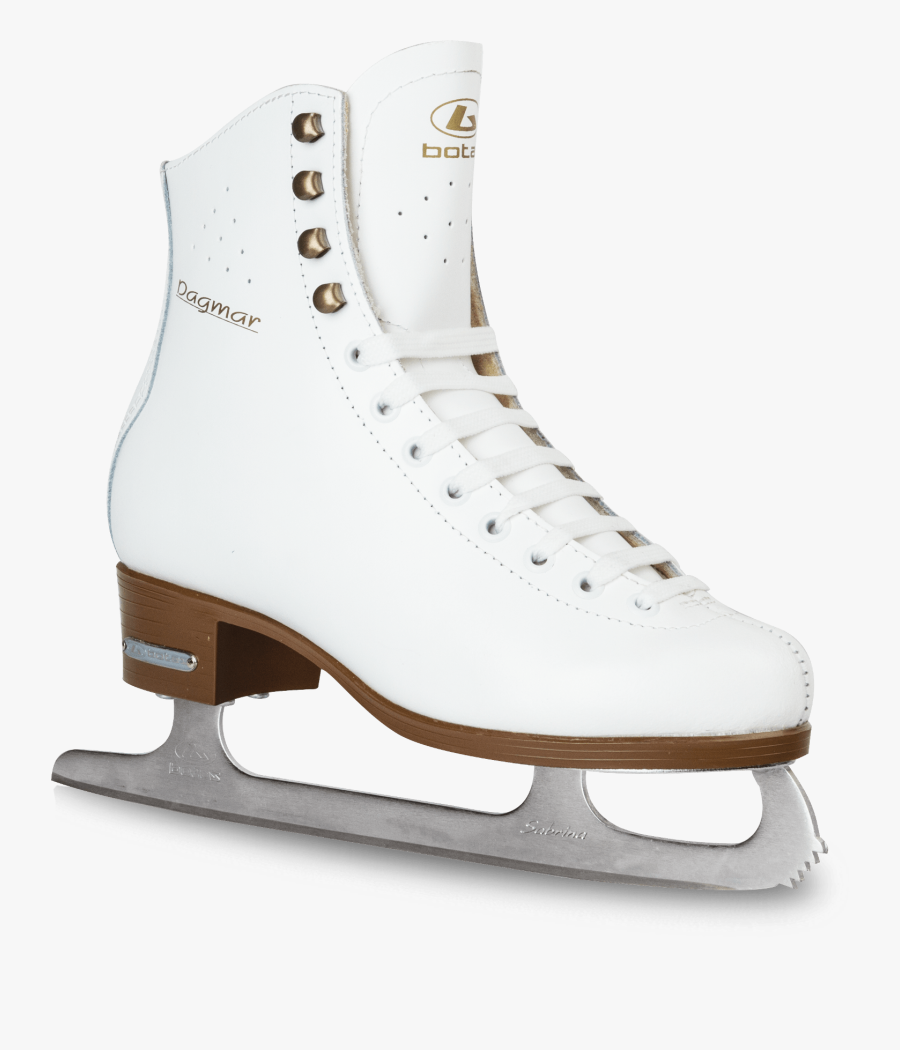 Clip Art Botas Dagmar White Price - Ice Skate Boot Png, Transparent Clipart