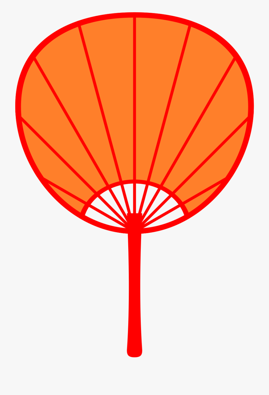 Uchiwa - Hand Fan Clipart Png, Transparent Clipart