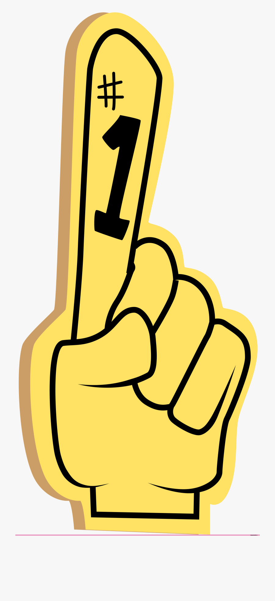 Png Foam Finger Transparent Foam Finger - Foam Finger #1 Png, Transparent Clipart
