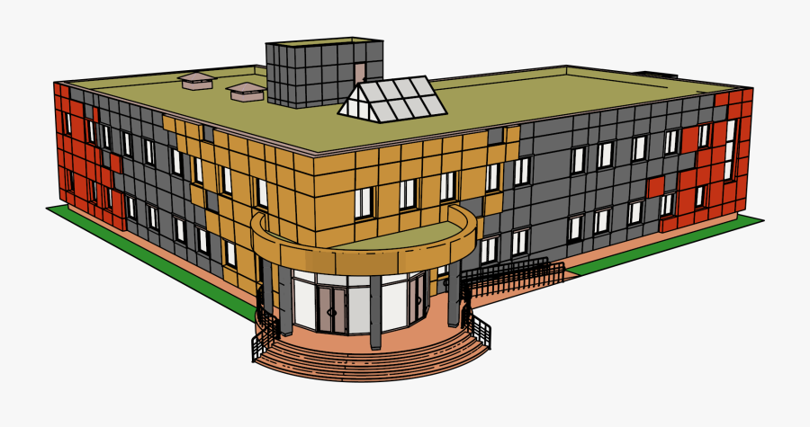 Building School Hotel Clipart - House, Transparent Clipart