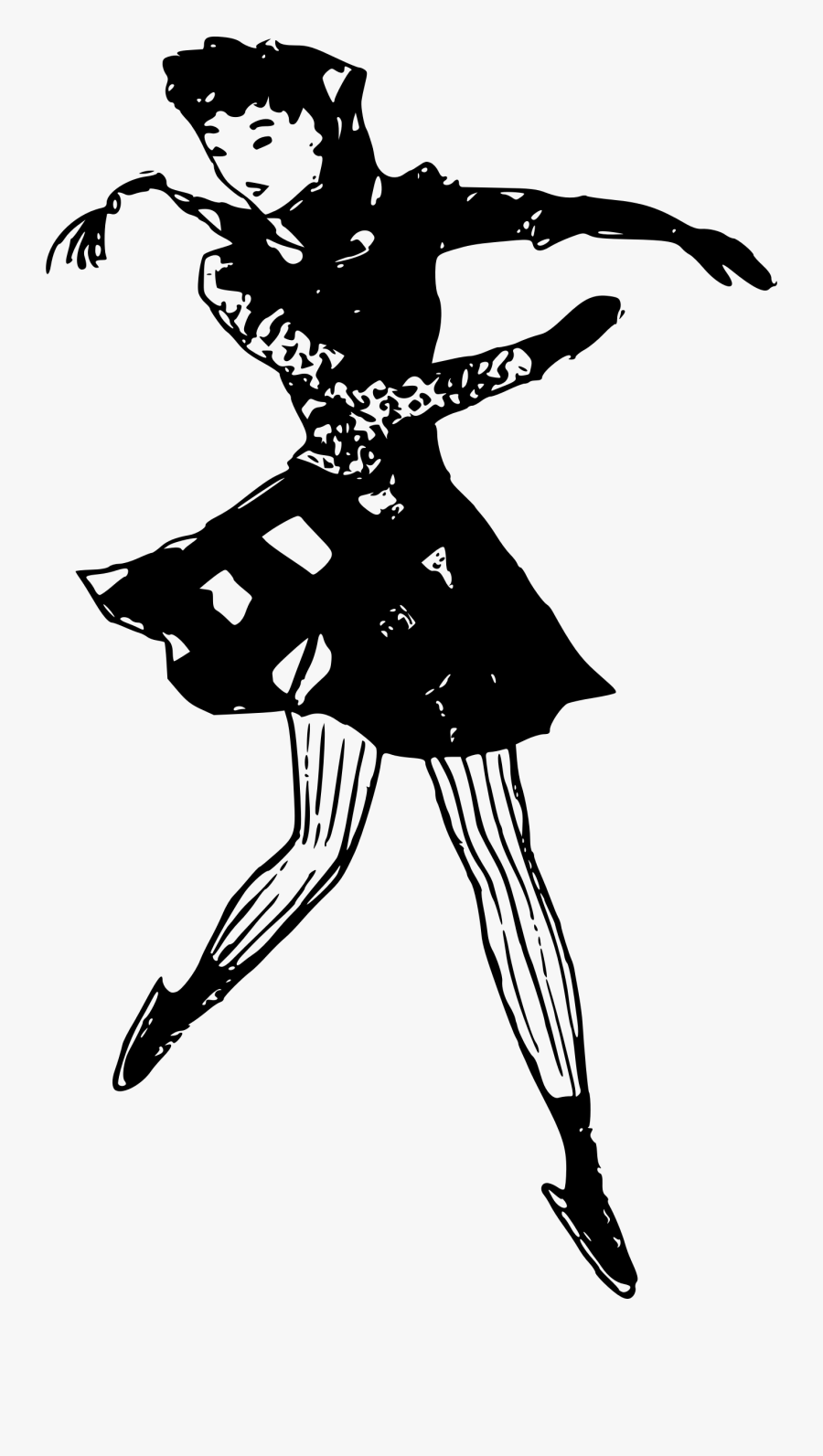 Lady Ice Skating Clip Arts - Ice Skating, Transparent Clipart