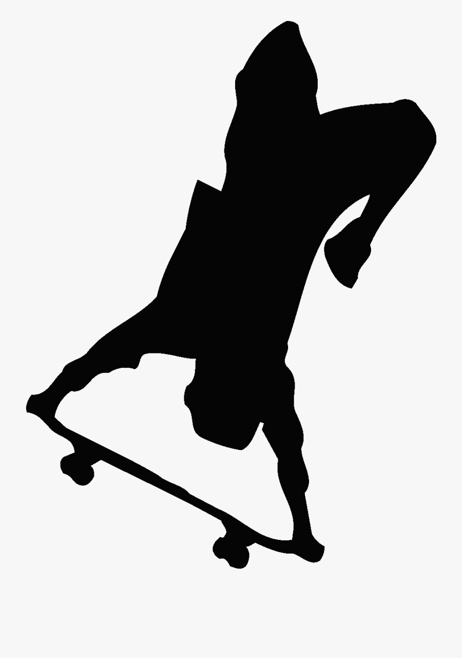 Skateboarding Extreme Sport Ice Skating - Skateboard Silhouette, Transparent Clipart