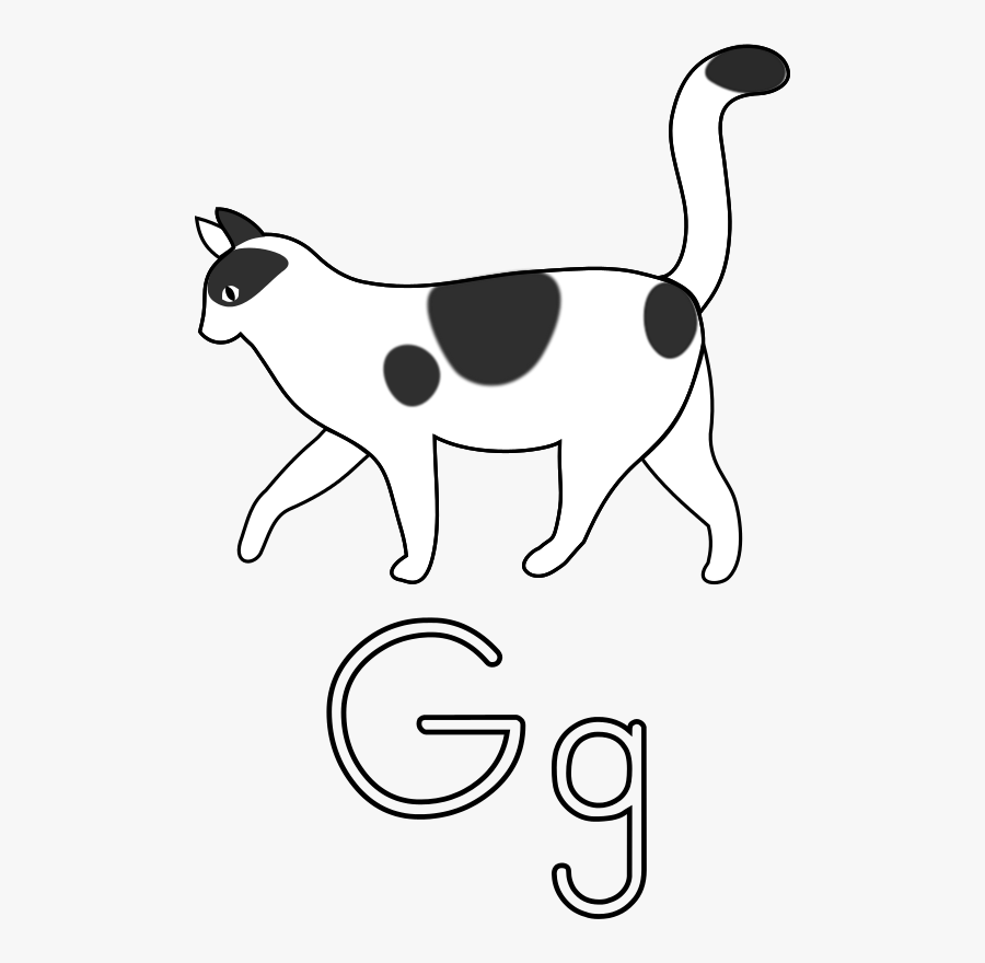 Transparent Gato Clipart - Cat Walking Clipart Black And White, Transparent Clipart