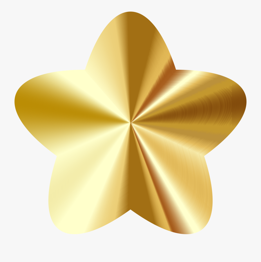 Gold Cuteness Symmetry Abstract Art - Star Clipart Transparent Background, Transparent Clipart