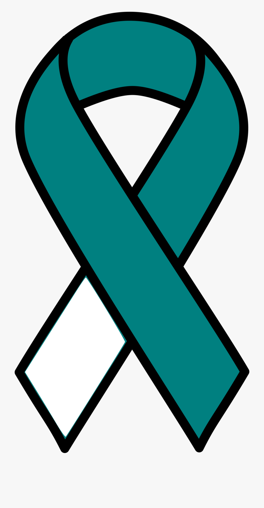 Cervical Cancer Ribbon - Transparent Ovarian Cancer Ribbon, Transparent Clipart