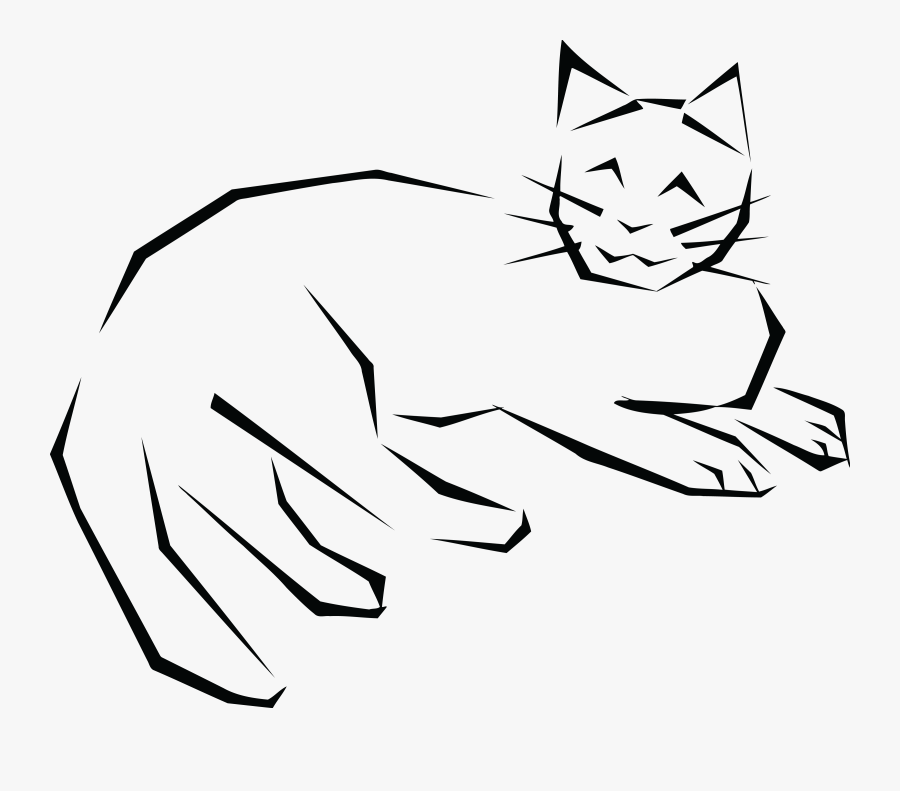 Transparent Black Cat Clip Art - Cat, Transparent Clipart