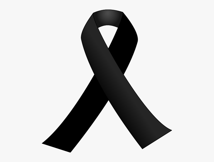 Transparent Black Ribbon Png, Transparent Clipart